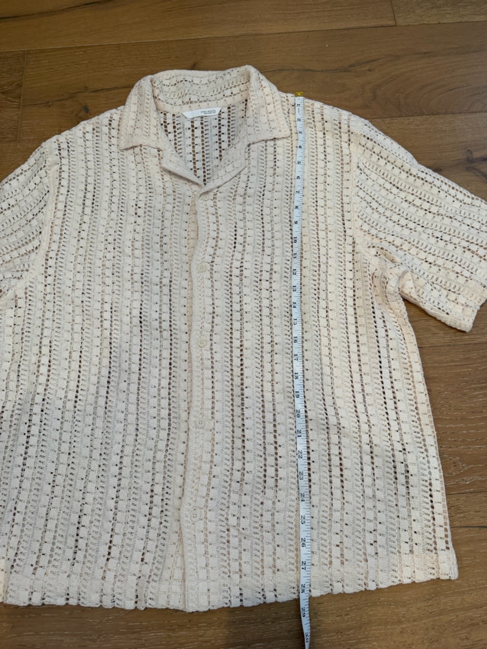 Zara Cream Crochet Top & Shorts Set - L/M - Picture 7 of 9